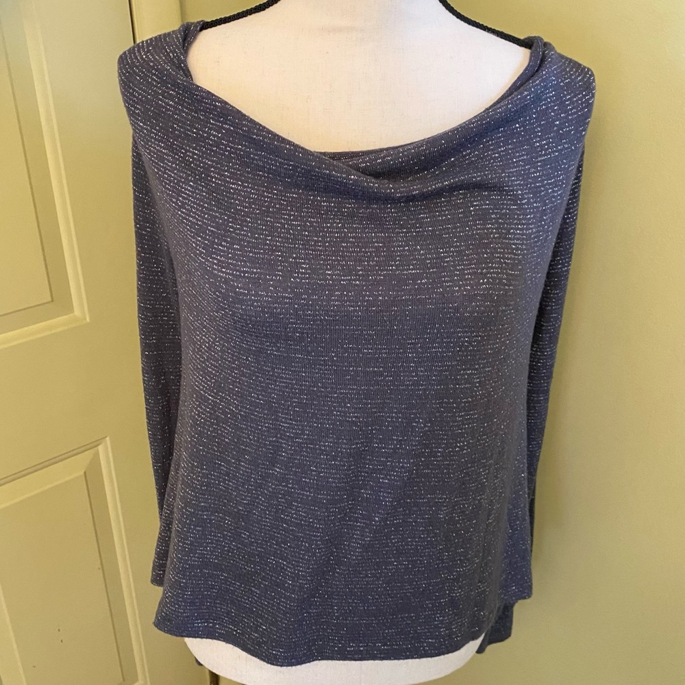 FREE PEOPLE Sparkly Cowl-neck Top size XS